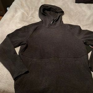 LULULEMON Mens long sleeve hoodie jersey dark grey size Xo